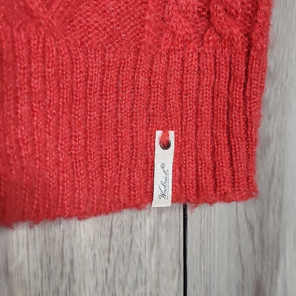 Woolrich Womens Medium Wool Mohair Blend Cable Knit Sweater Classic Preppy - Picture 6 of 9